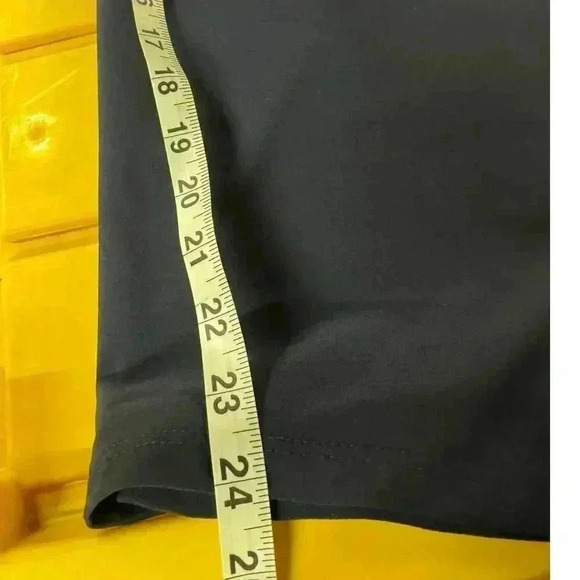 CHICOS Brigitte Navy Blue Pull on Wide Leg Slimming Cropped Pants Size 4/6 - Picture 8 of 8